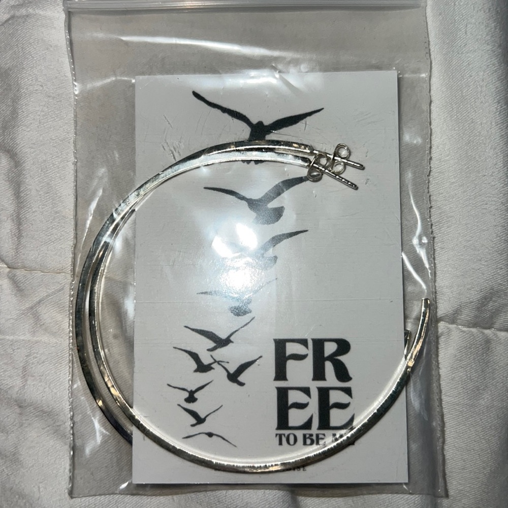 Silver hoops